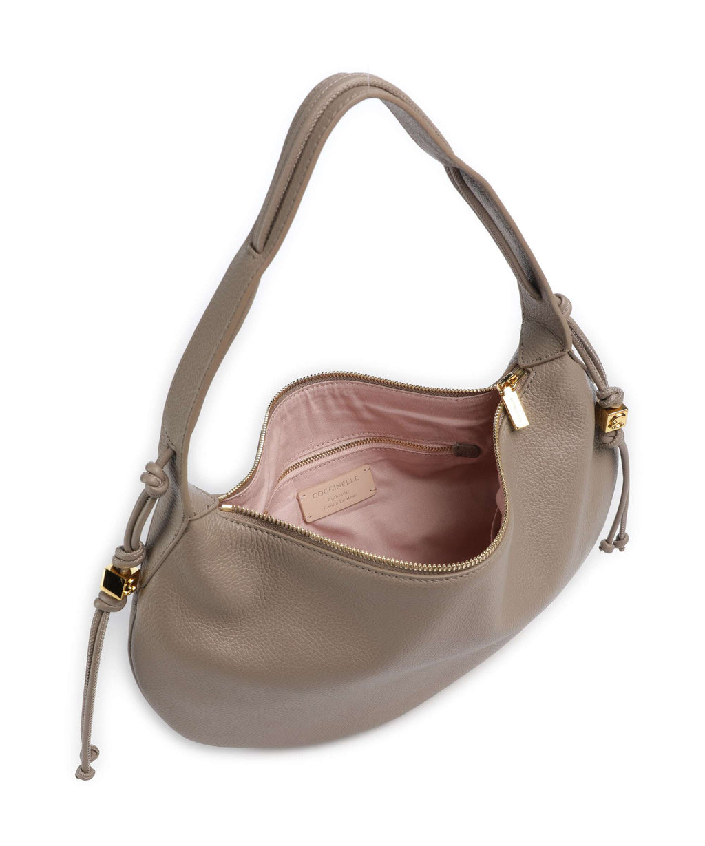 Coccinelle Thess Hobo bag warm taupe