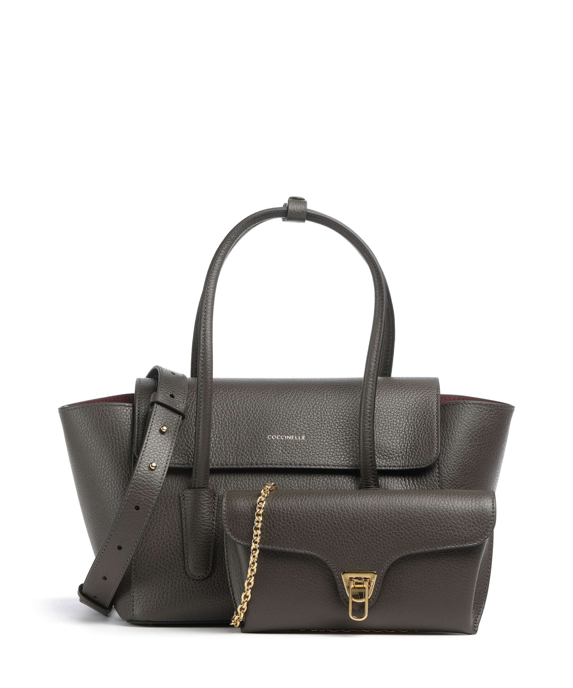 Coccinelle Beat Double Handbag fango