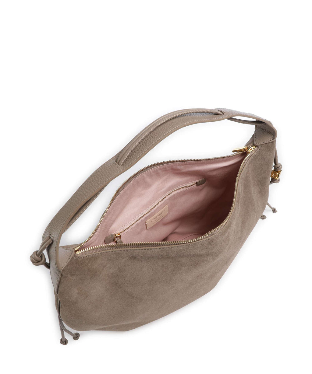 Coccinelle Thess Hobo bag warm taupe
