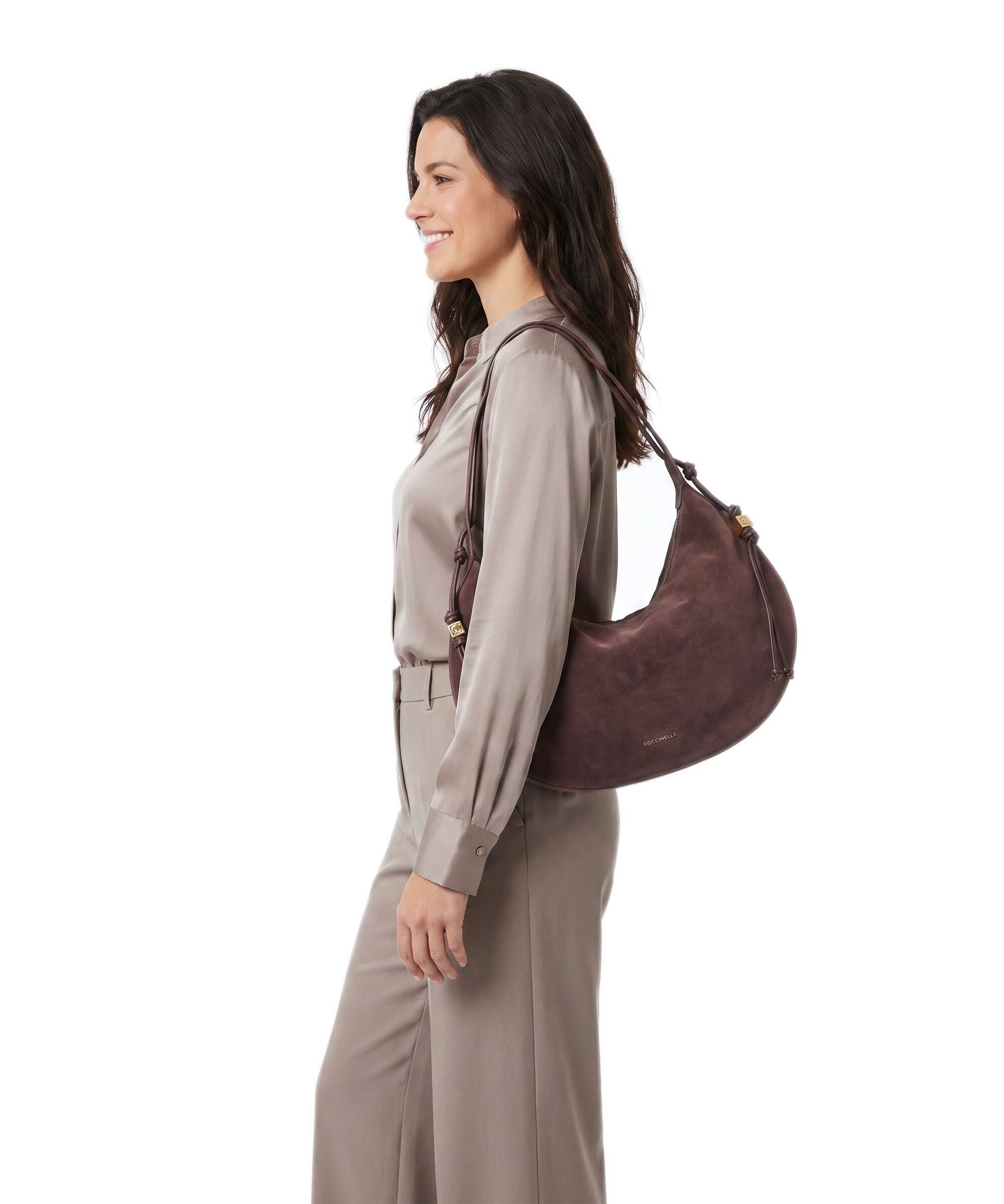Coccinelle Thess Hobo bag berry