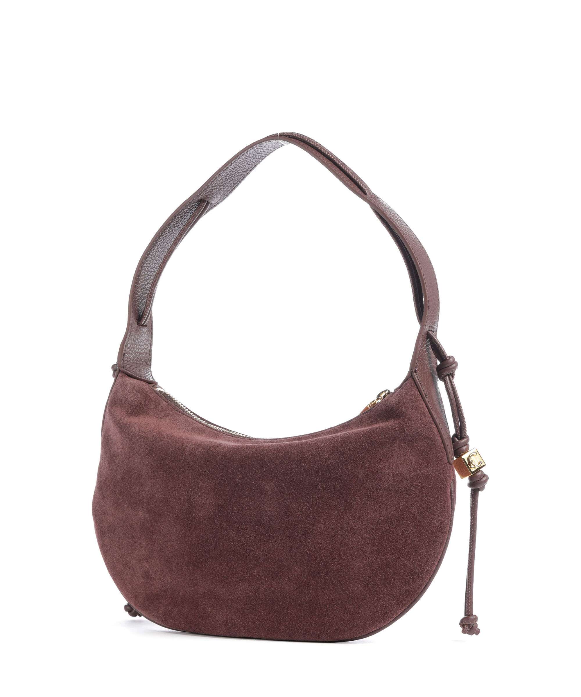 Coccinelle Thess Suede Hobo bag berry