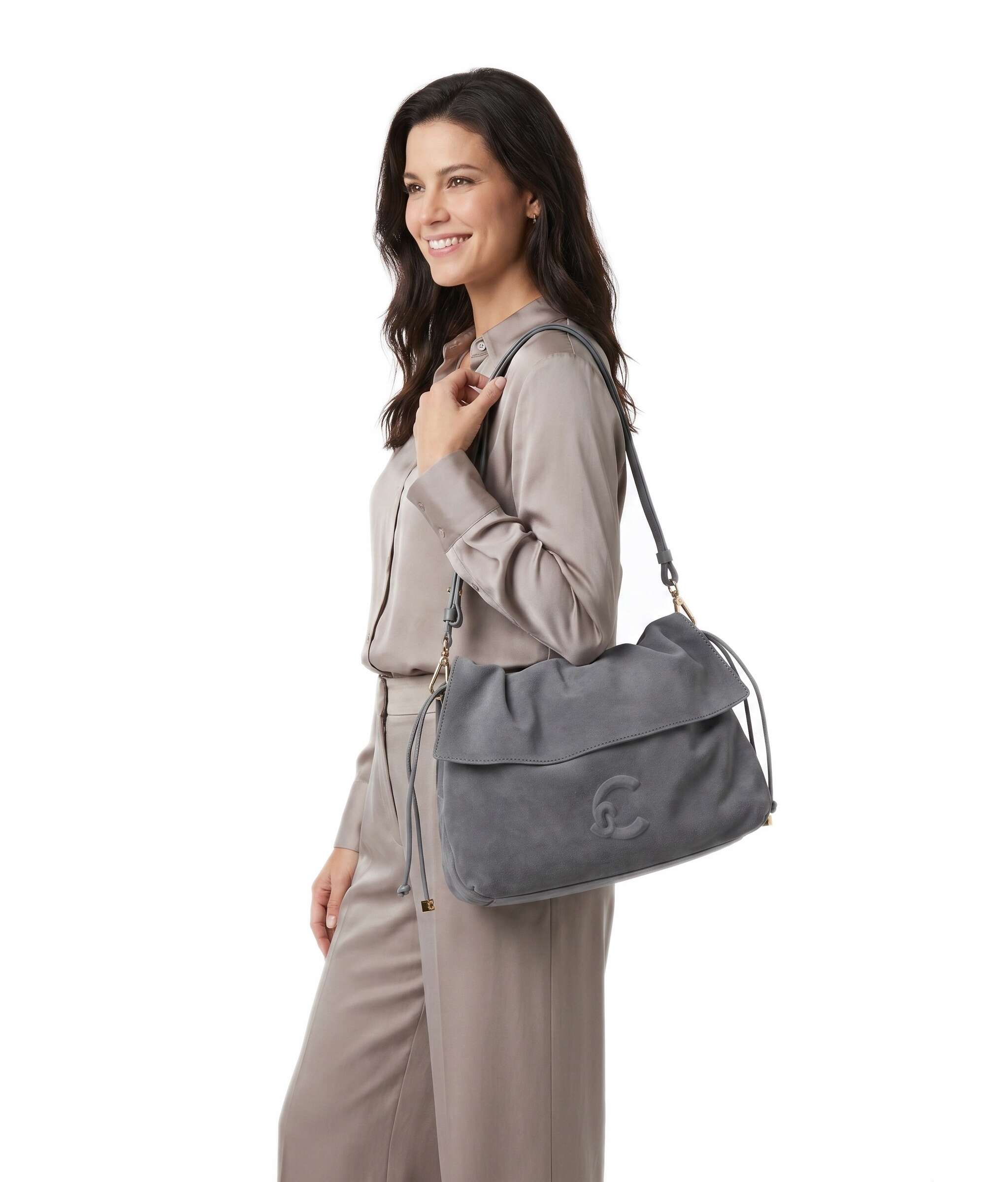Coccinelle Lidia Suede Hobo bag stove