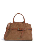 Coccinelle Sabine Corduroy Handbag cognac