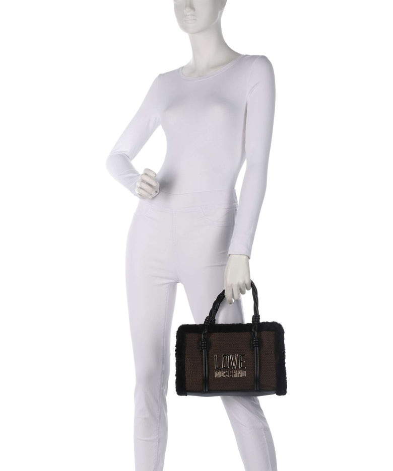 Love Moschino Wintery Handbag chocolate/black