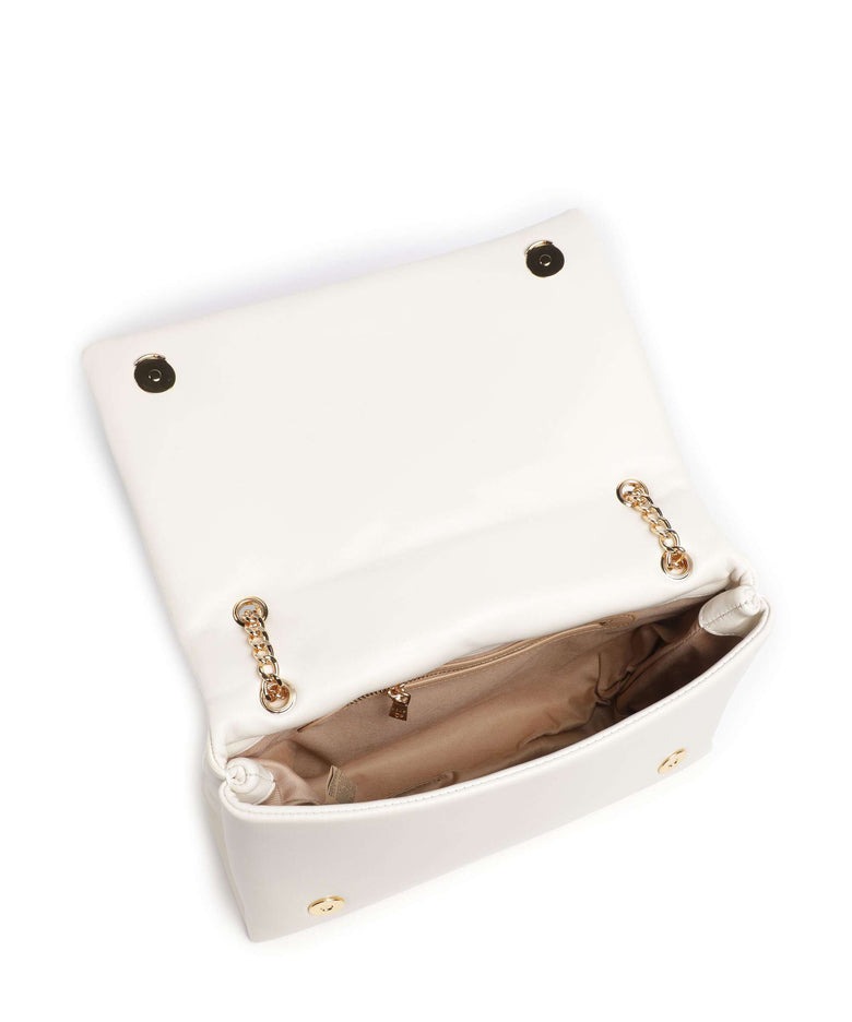 Love Moschino Embossed Q Shoulder bag ivory