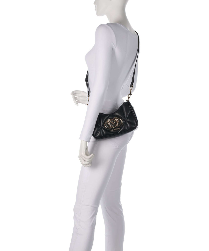 Love Moschino Embossed Q Shoulder bag black