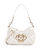Love Moschino Embossed Q Borsa a spalla ivory