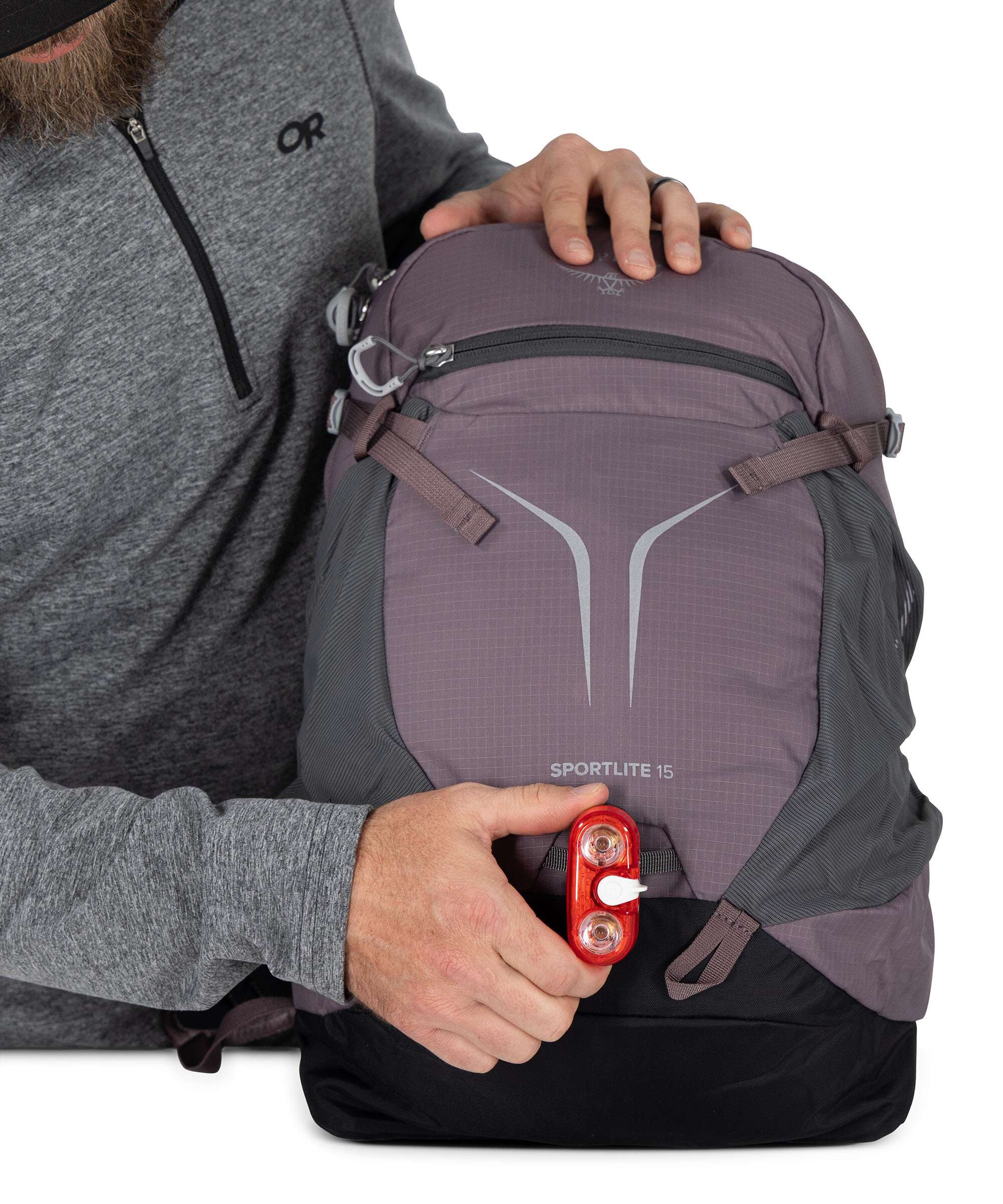 Osprey Sportlite 15 Hiking backpack graphite purple