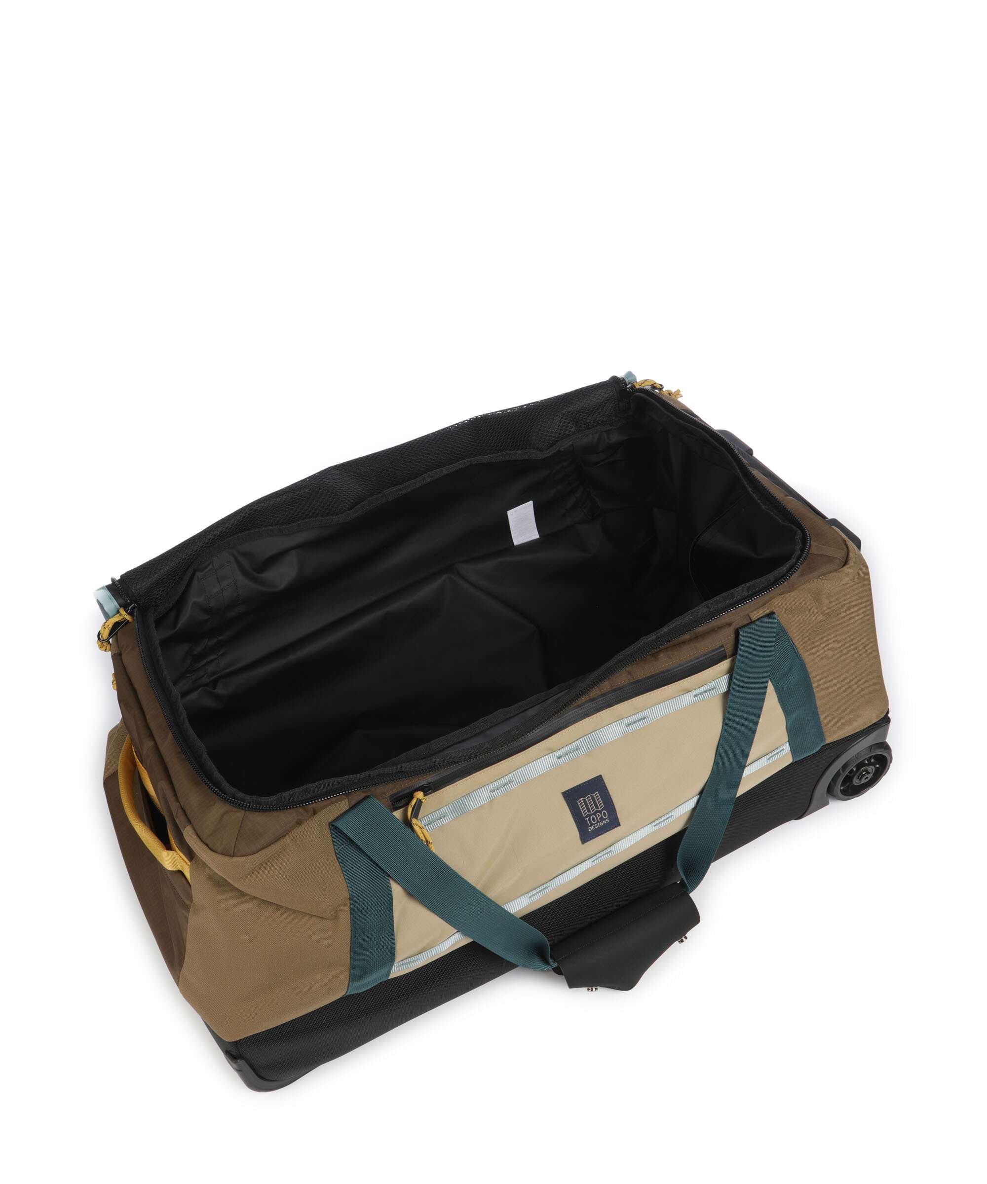 Topo Designs Mountain 90L Travel bag with wheels desert palm/sahara