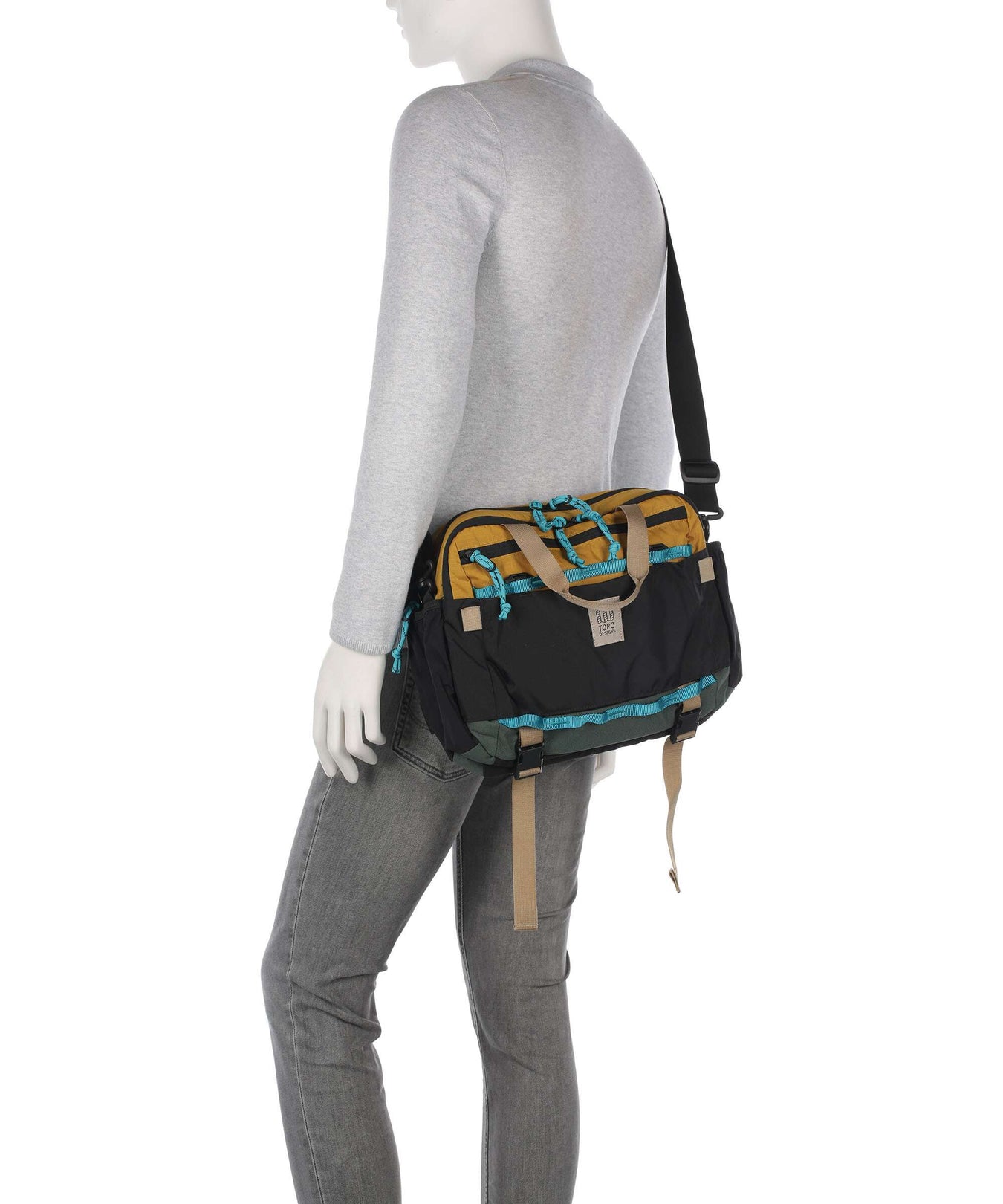 Topo Designs Mountain Shoulder bag mustard/forest