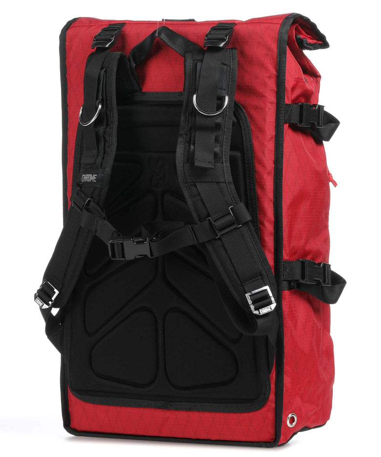 Chrome Barrage Freight Rolltop backpack red