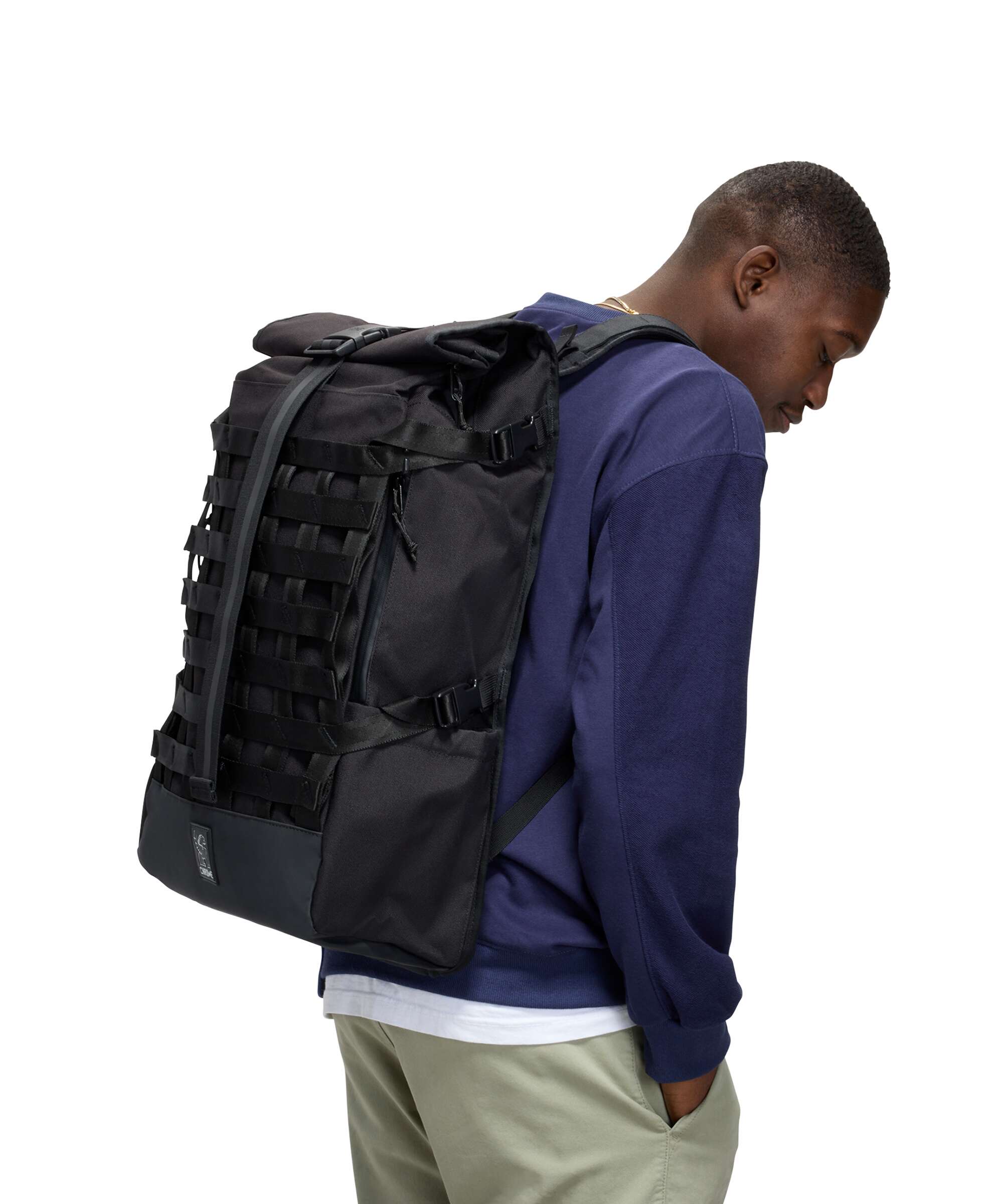 Chrome Barrage 34 Rolltop backpack black