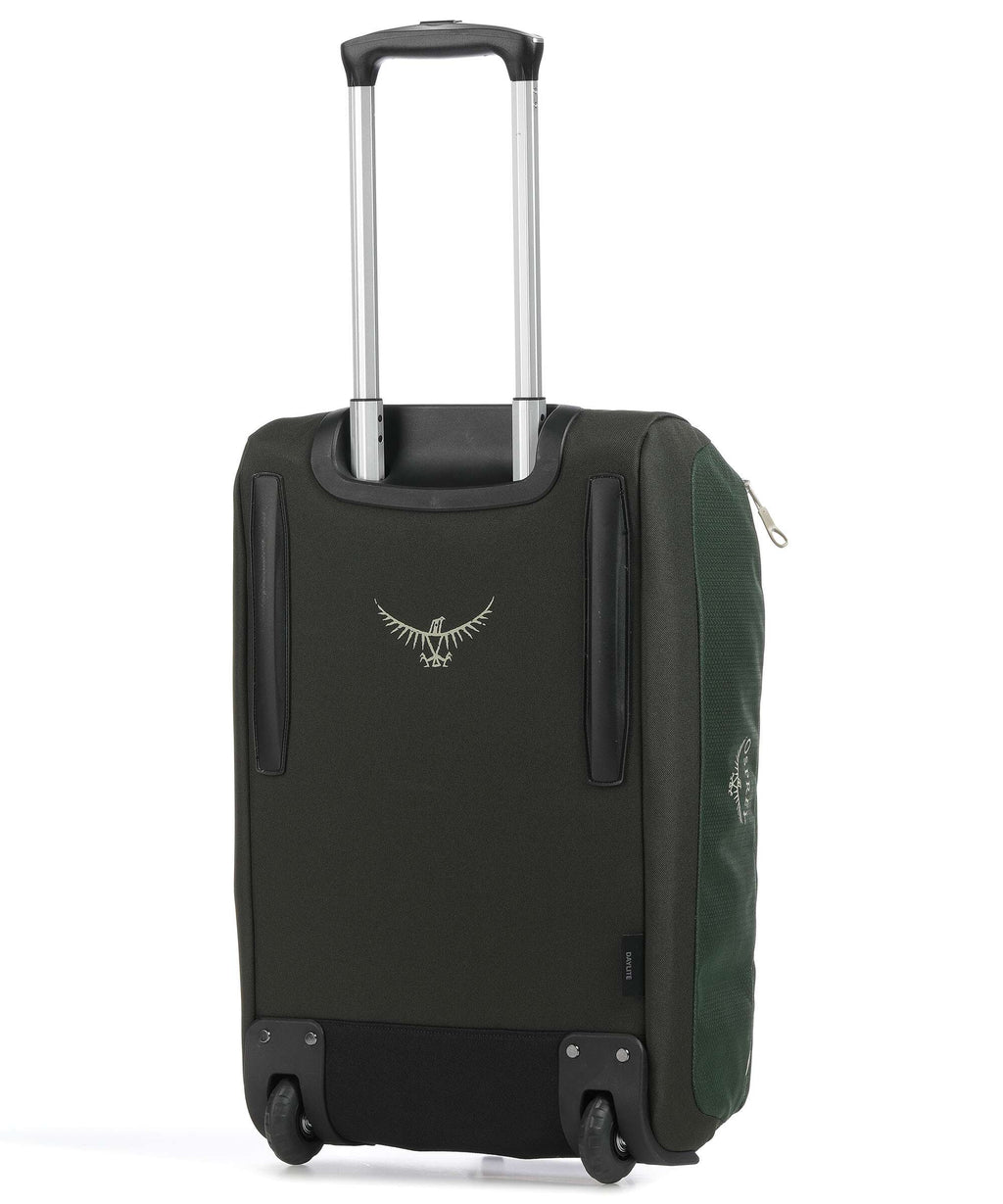Osprey Daylite Backpack with wheels green canopy/green creek