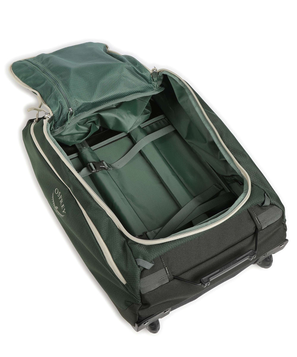 Osprey Daylite Backpack with wheels green canopy/green creek