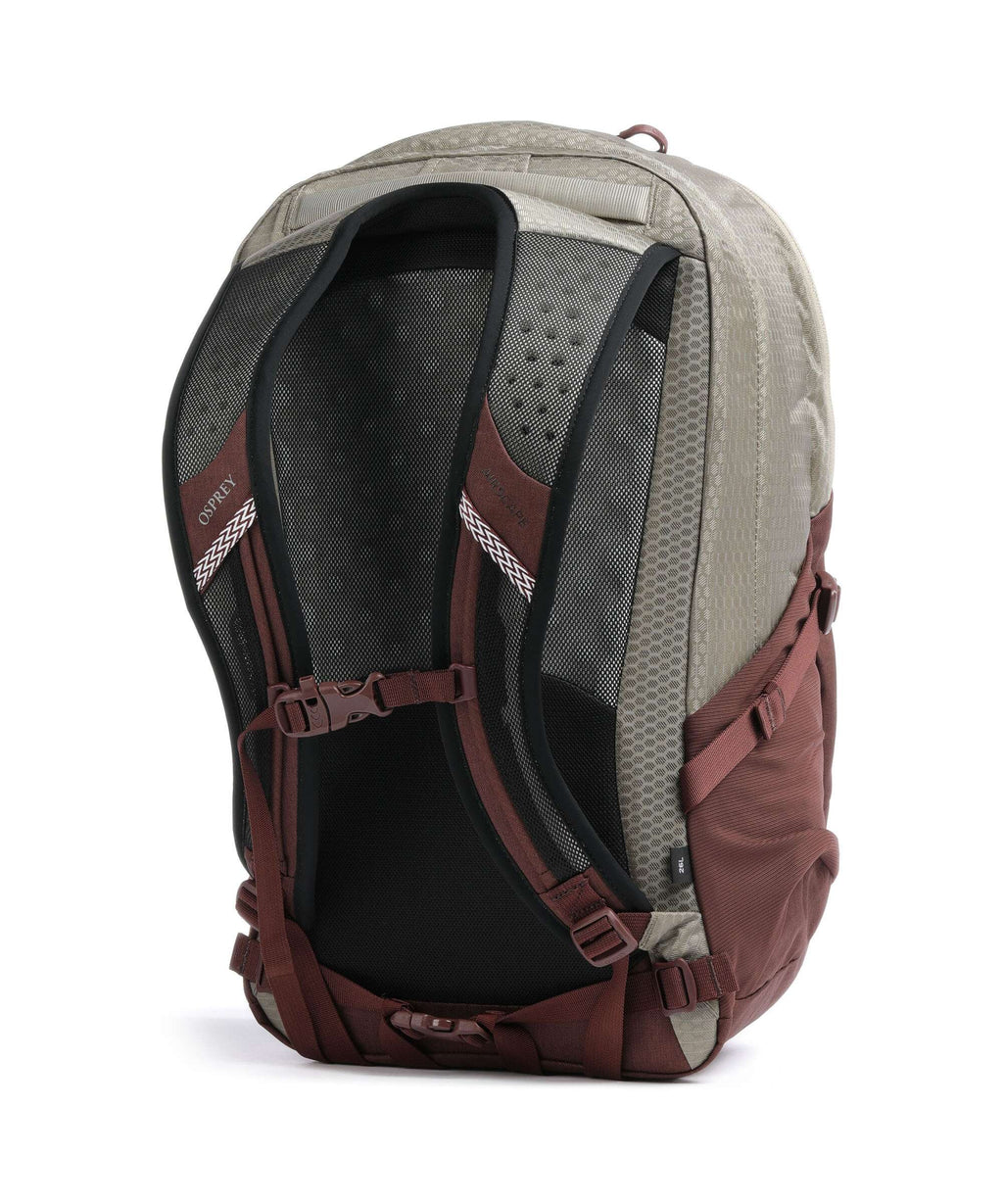 Osprey Quasar Backpack sawdust tan/raisin red