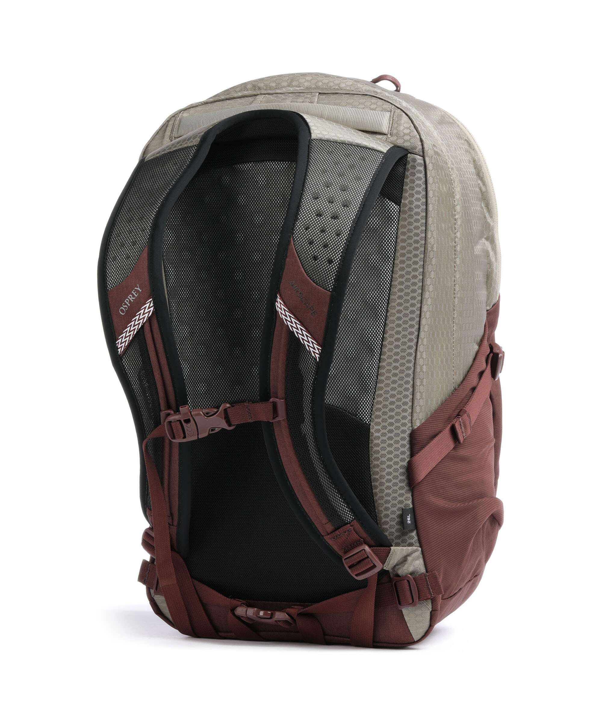 Osprey Quasar Backpack sawdust tan/raisin red
