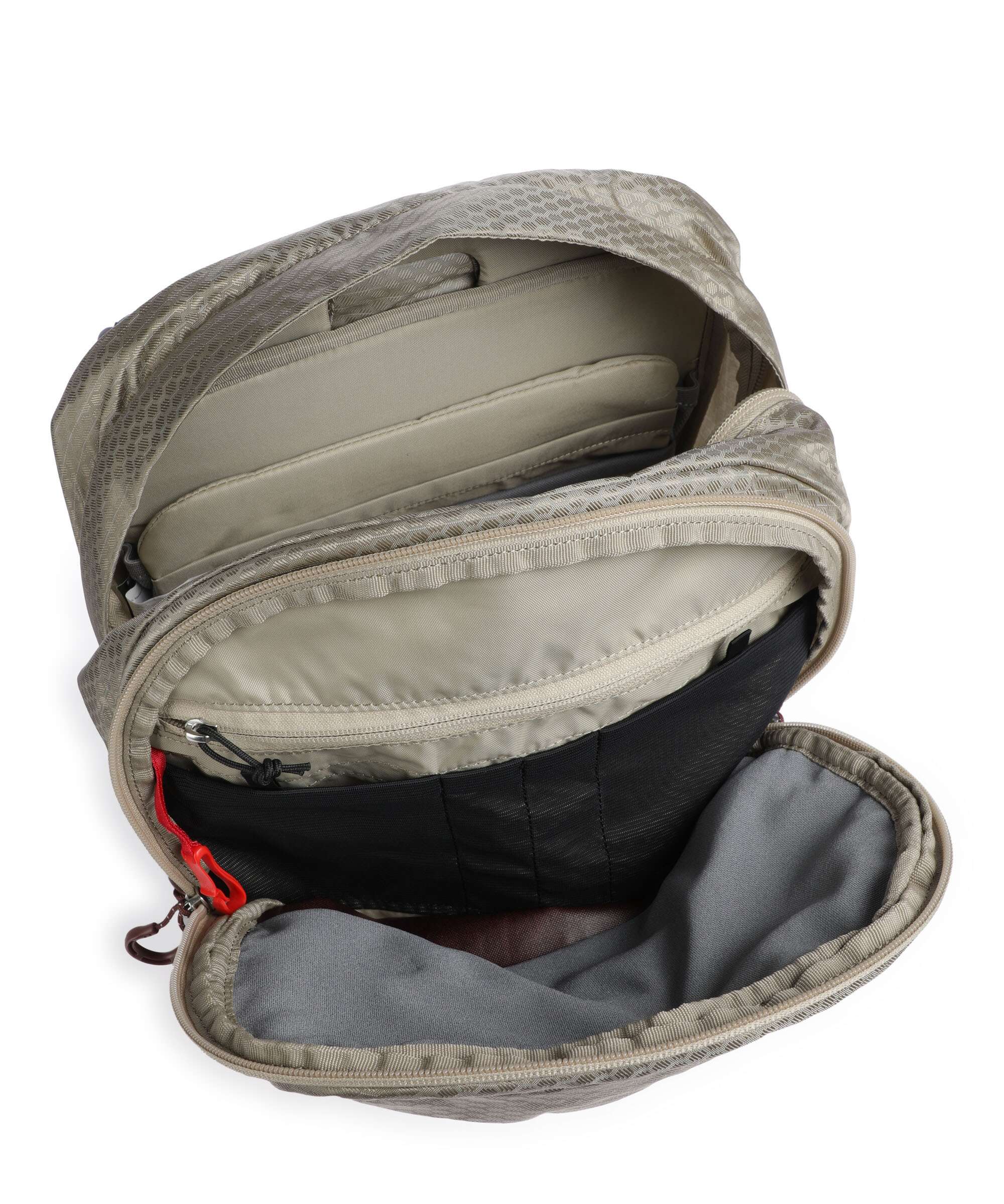 Osprey Quasar Backpack sawdust tan/raisin red