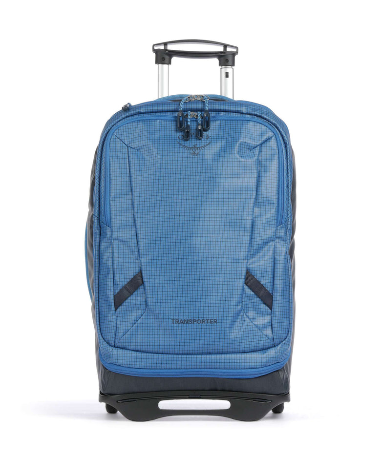Osprey Transporter Carry-On Travel bag with wheels blue flame/scoria blue