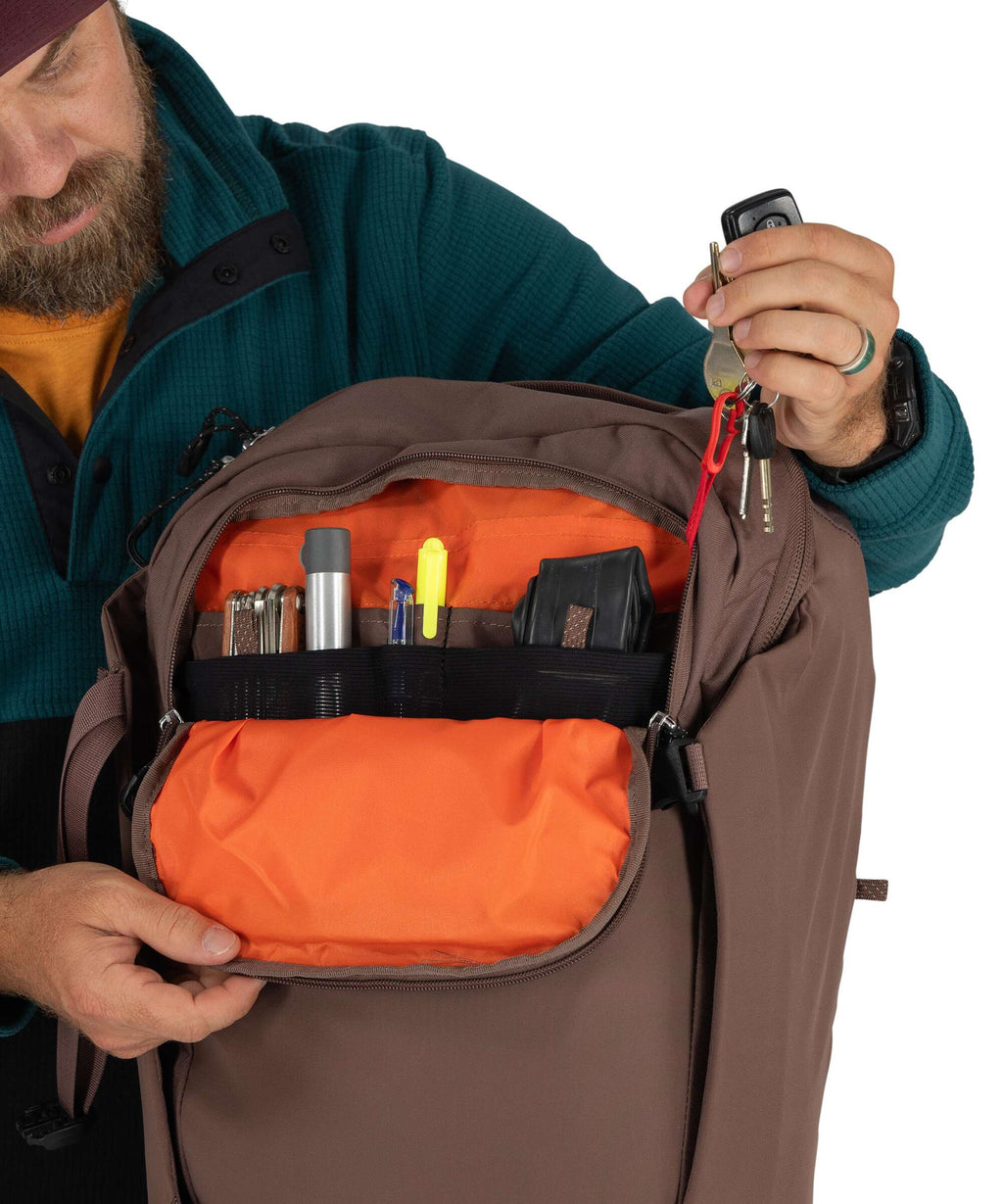 Osprey Metron 24 Hiking backpack magma brown/goby orange