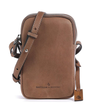 Castelijn & Beerens Carisma Borsetta porta cellulare cognac