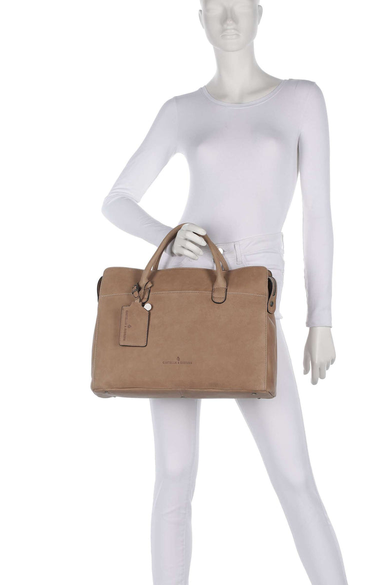Castelijn & Beerens Carisma Laptop bag beige