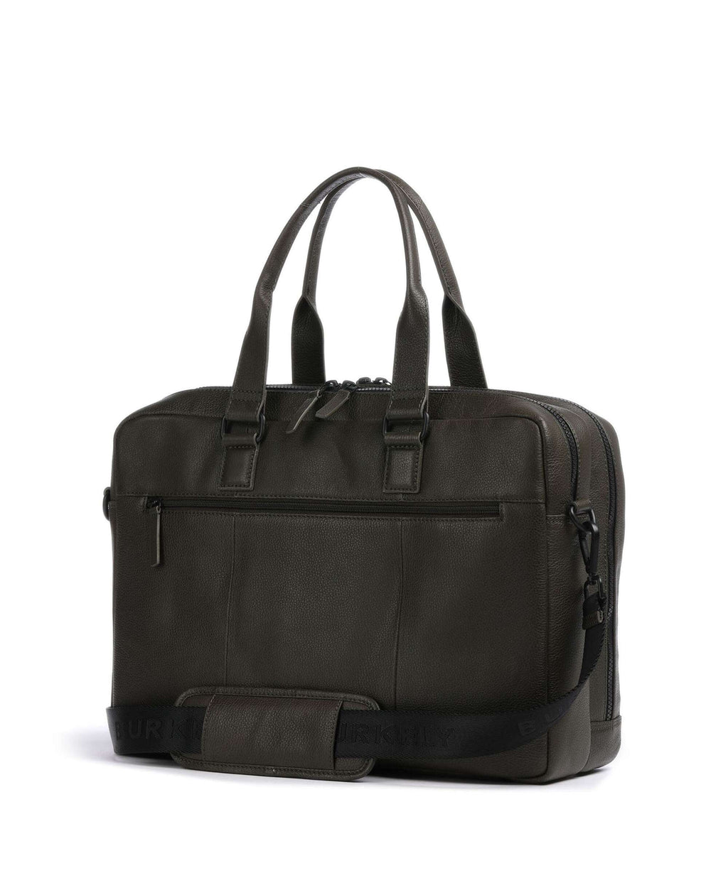Burkely Minimal Mason Briefcase great green