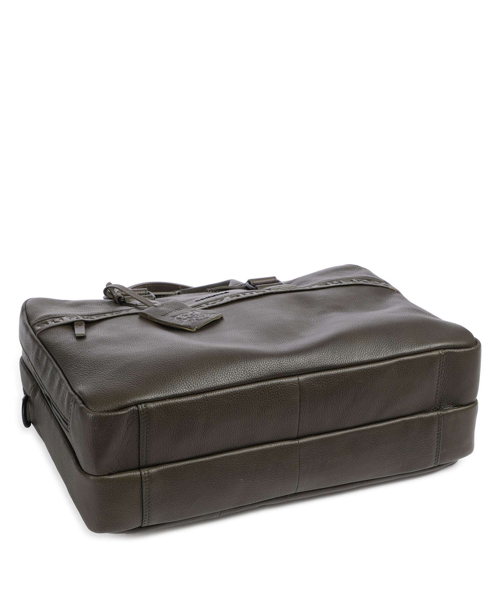 Burkely Minimal Mason Briefcase great green