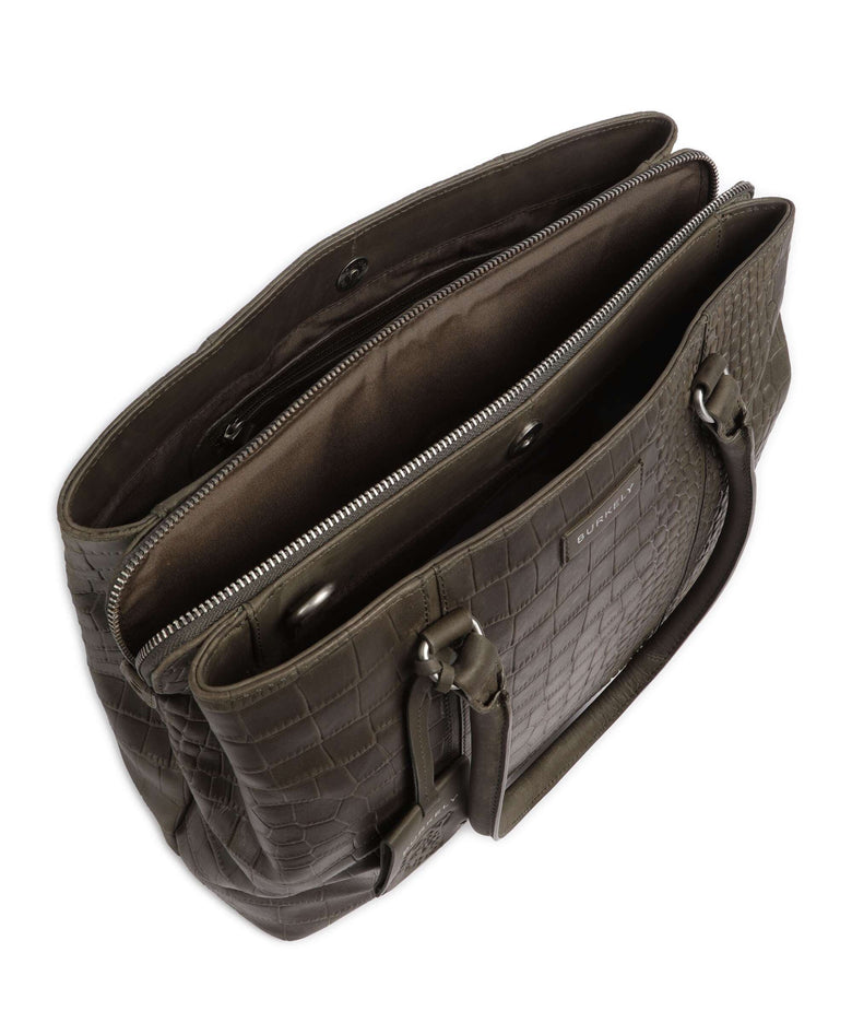 Burkely Cool Colbie Briefcase forest green