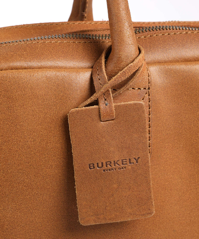 Burkely Vintage Taylor Worker Briefcase cognac