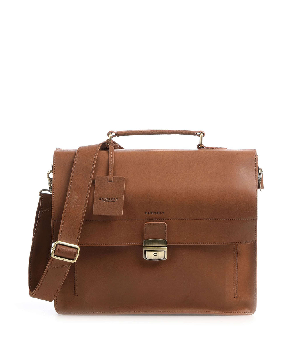 Burkely Vintage Scott Briefcase cognac