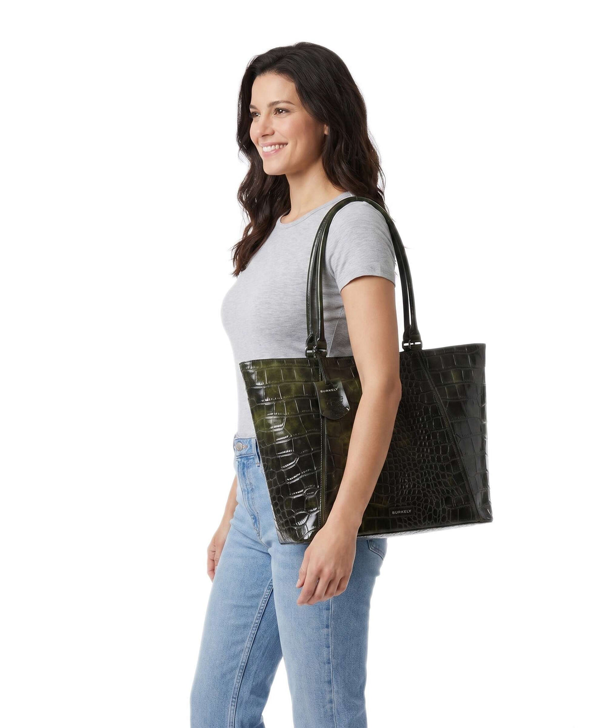 Burkely Cool Colbie Tote bag olive patent