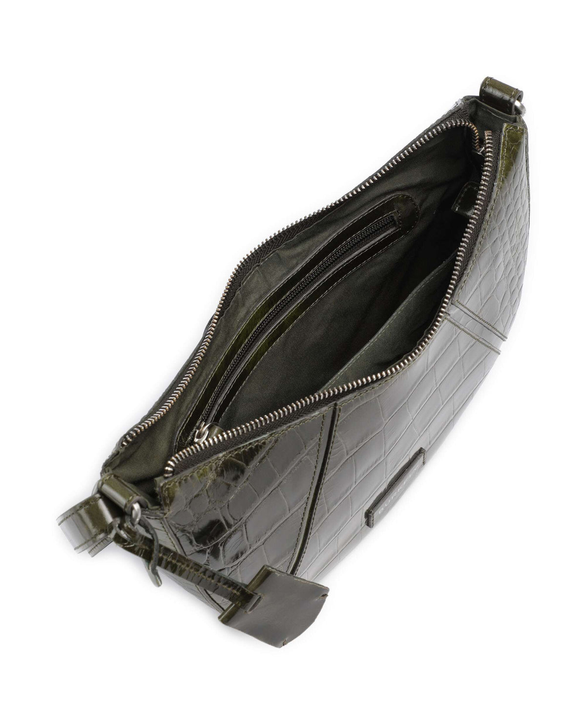 Burkely Cool Colbie Crossbody bag olive patent