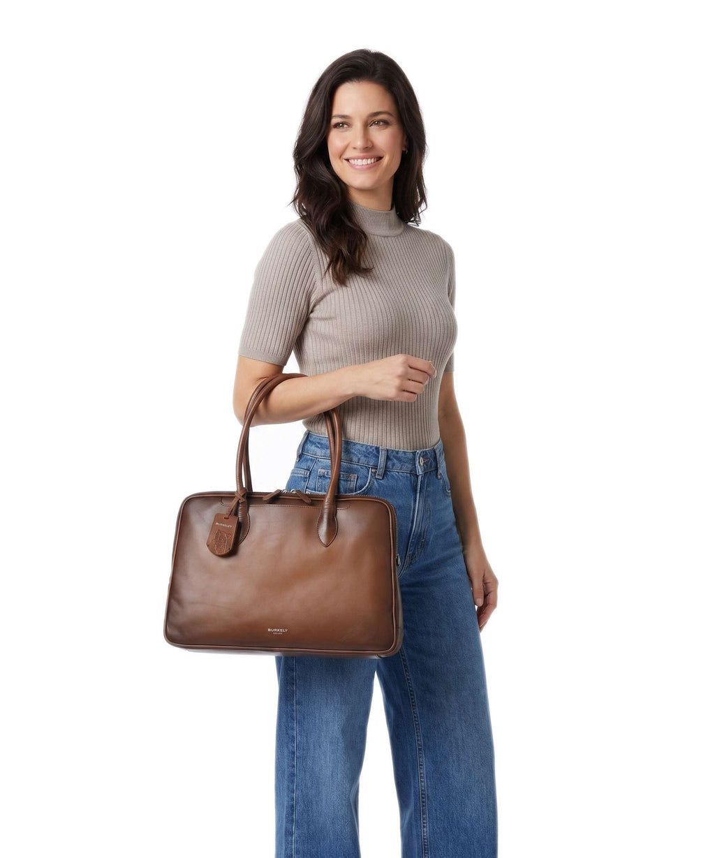 Burkely Ledger Tote bag cognac