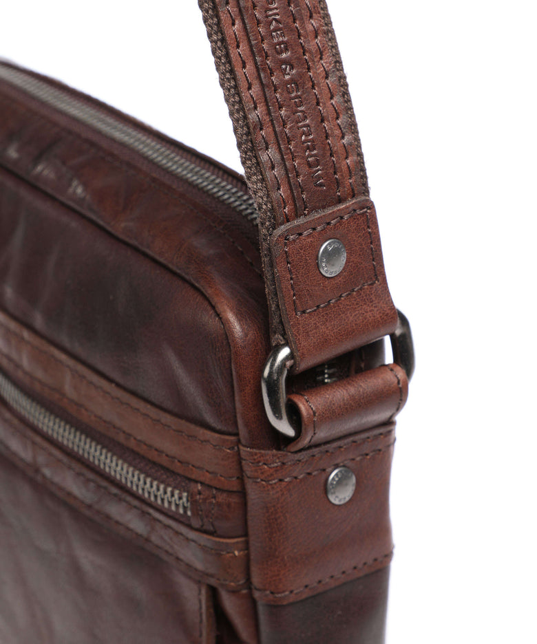 Spikes & Sparrow Bronco Nebraska Crossbody bag dark brown