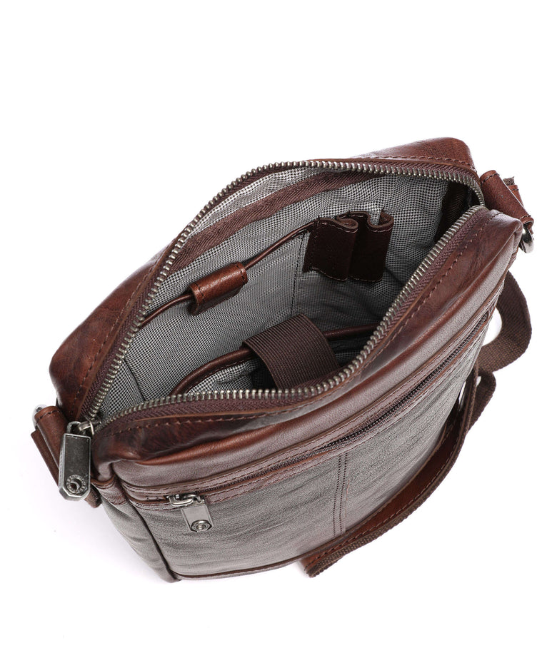 Spikes & Sparrow Bronco Nebraska Crossbody bag dark brown