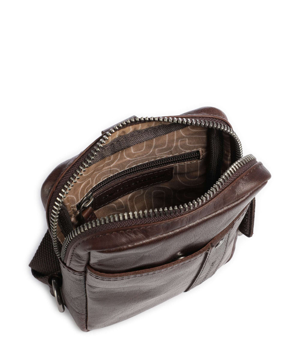Spikes & Sparrow Bronco Miami Sling bag dark brown