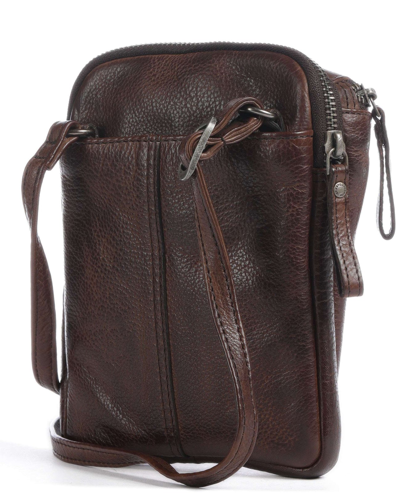 Spikes & Sparrow Apache Phone bag dunkelbraun