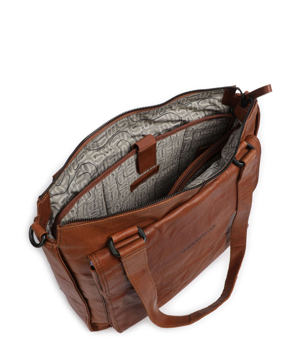 Spikes & Sparrow Bronco Ceciley Laptop bag brandy