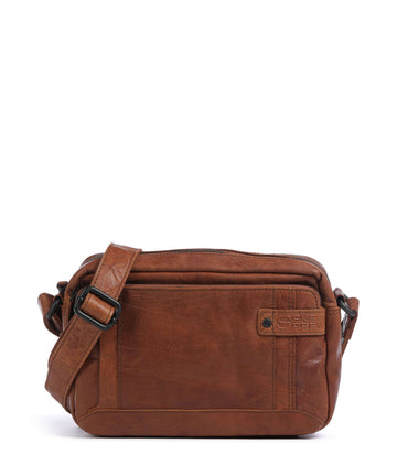 Spikes & Sparrow Bronco Kyrillos Borsa a tracolla brandy