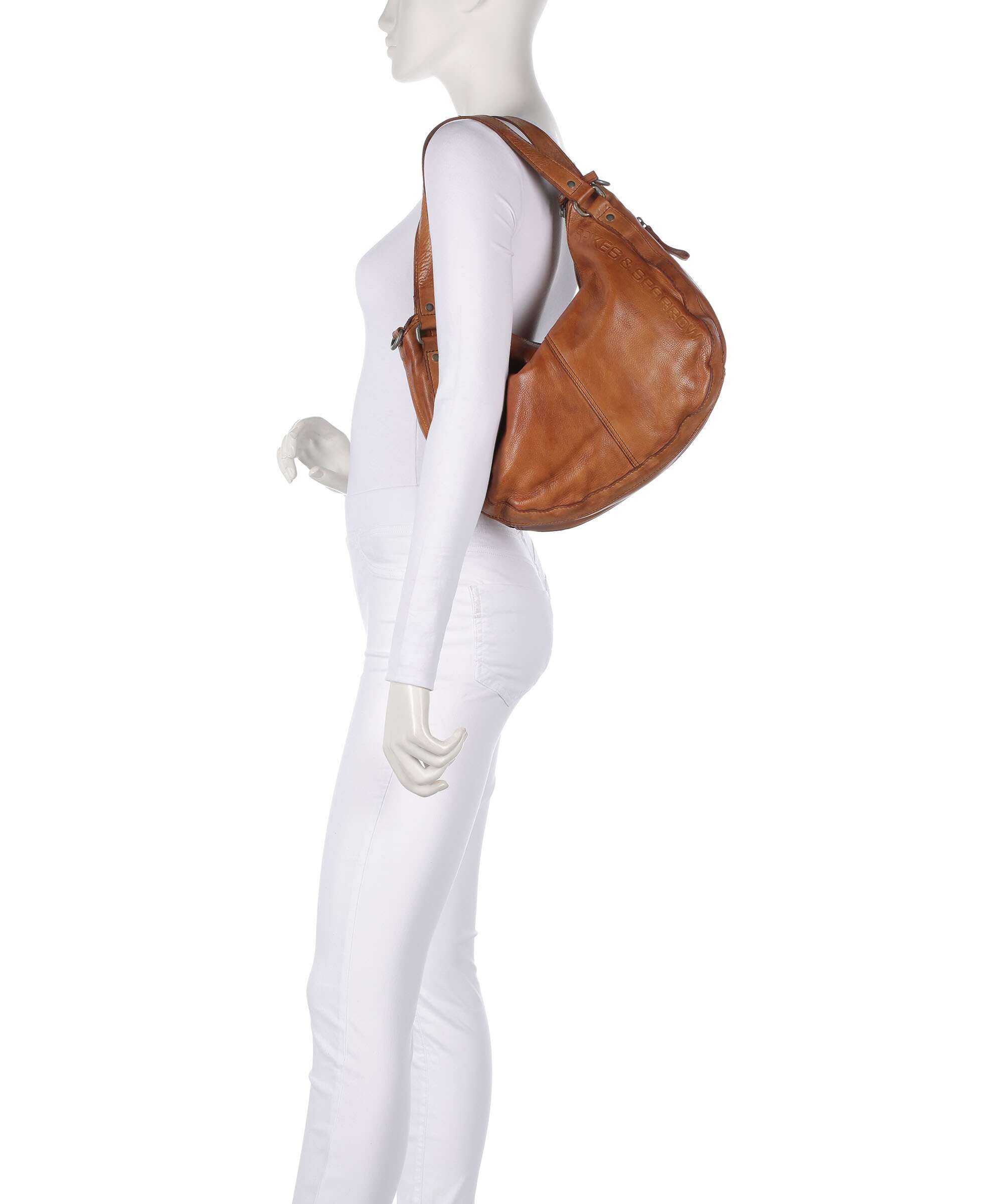 Spikes & Sparrow Apache Harli Hobo bag brandy