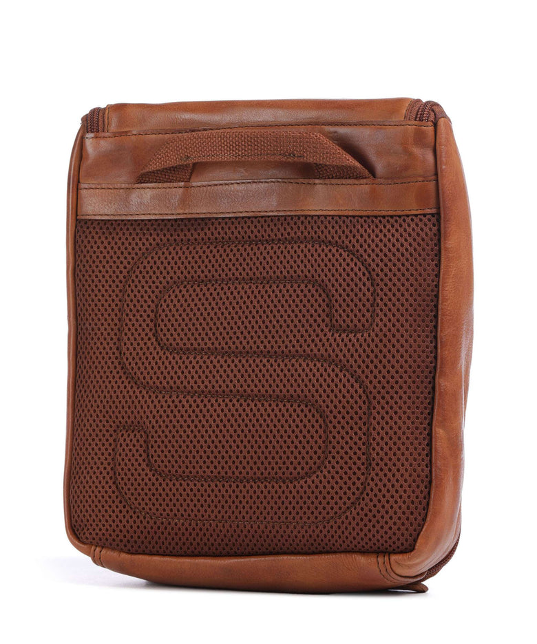 Spikes & Sparrow Apache Midian Toiletry bag brandy