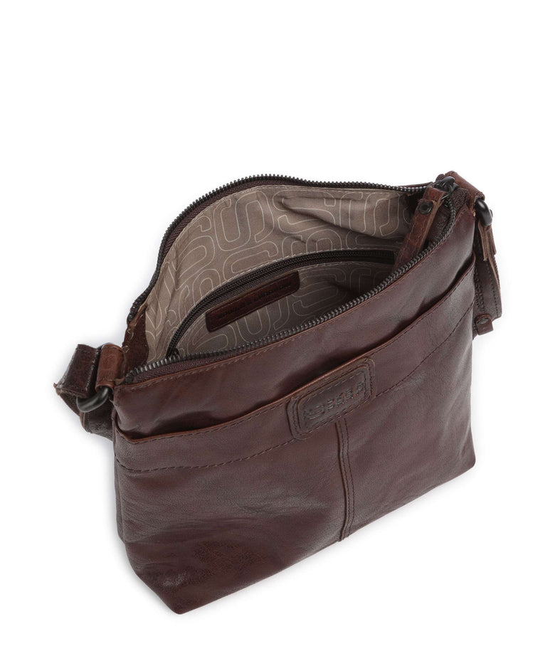 Spikes & Sparrow Bronco Deborah Crossbody bag dunkelbraun