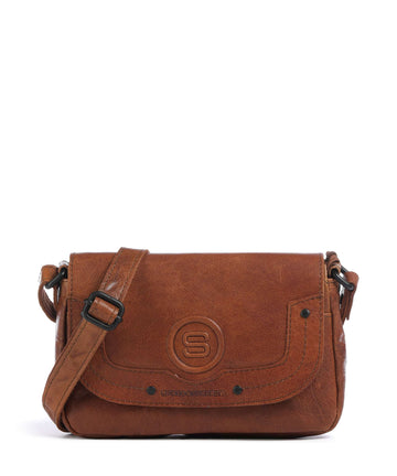Spikes & Sparrow Bronco Linne Borsa a tracolla brandy