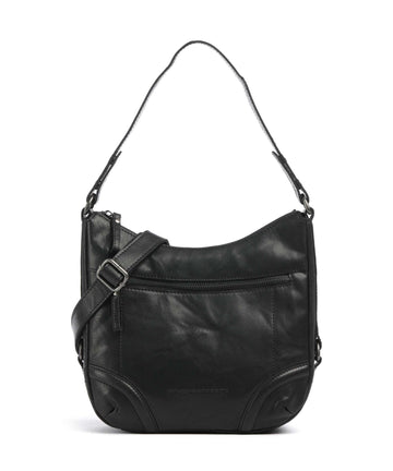 Spikes & Sparrow Bronco Candee Borsa hobo schwarz