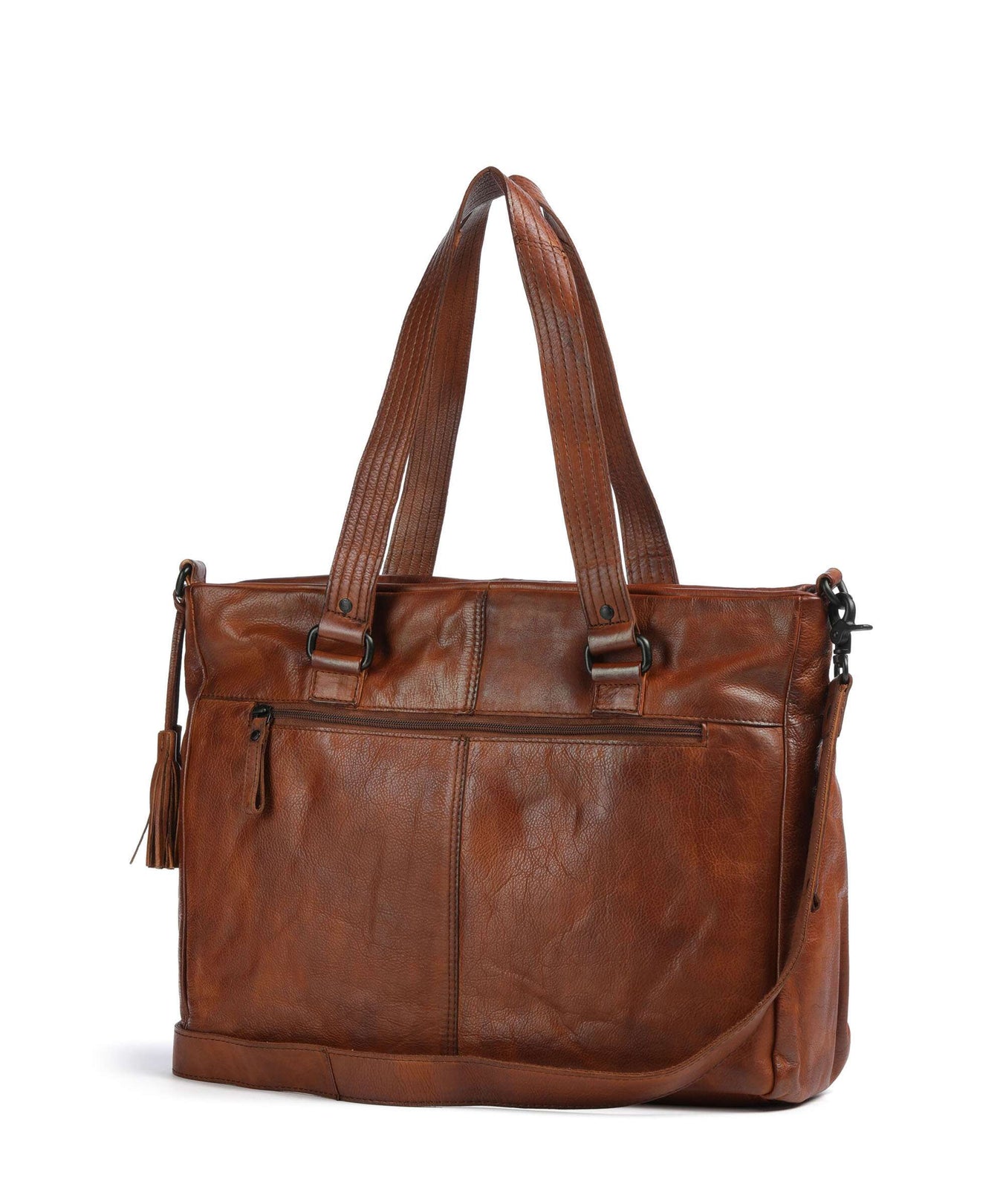 Spikes & Sparrow Apache Chrissey Briefcase brandy