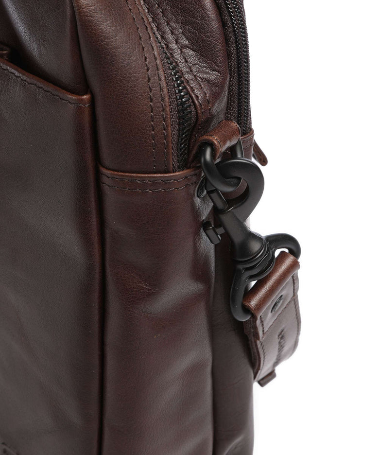 Spikes & Sparrow Bronco Dexter Briefcase dark brown