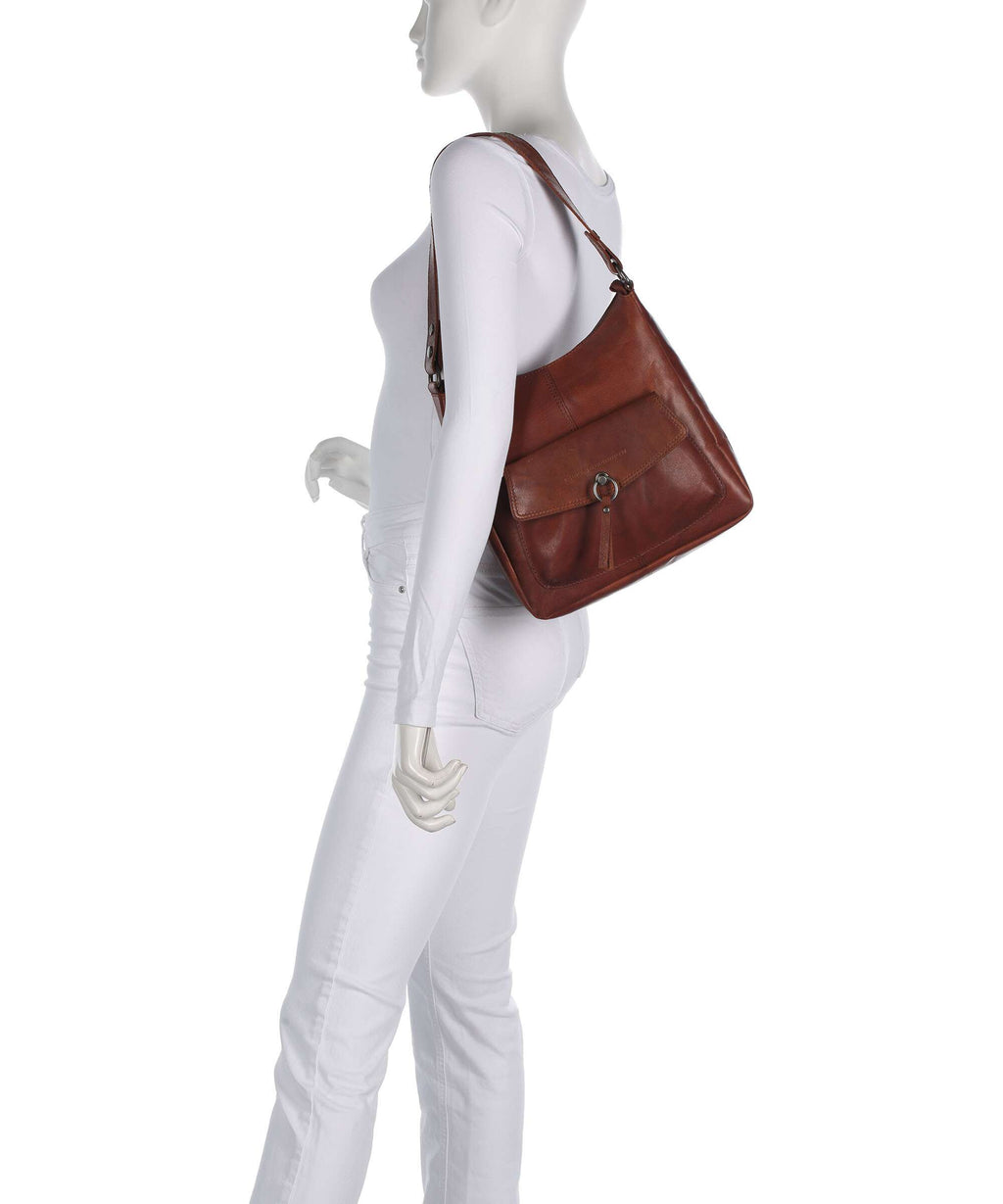 Spikes & Sparrow Bronco Cydney Hobo bag brandy