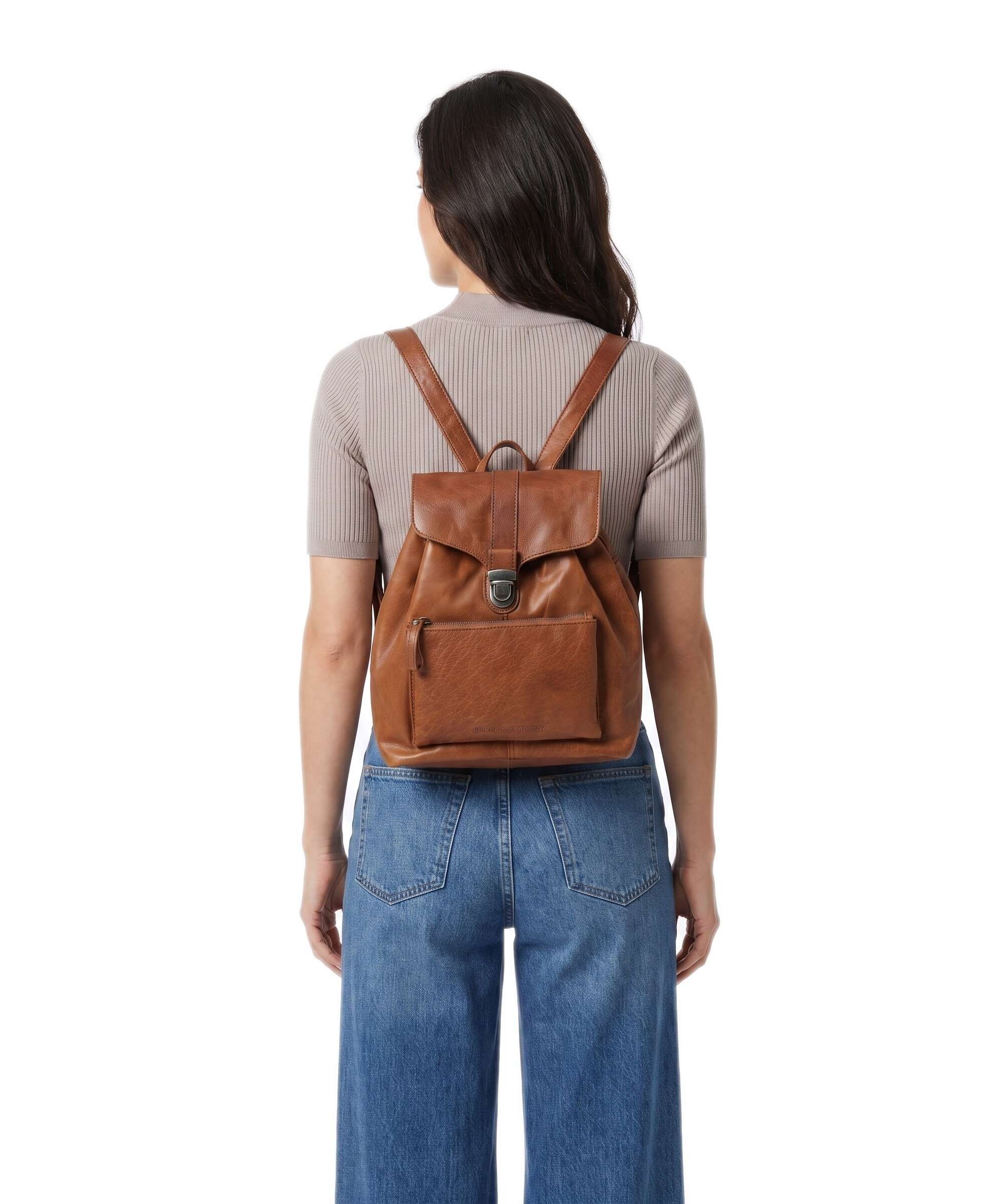 Spikes & Sparrow Bronco Tamara Backpack brandy