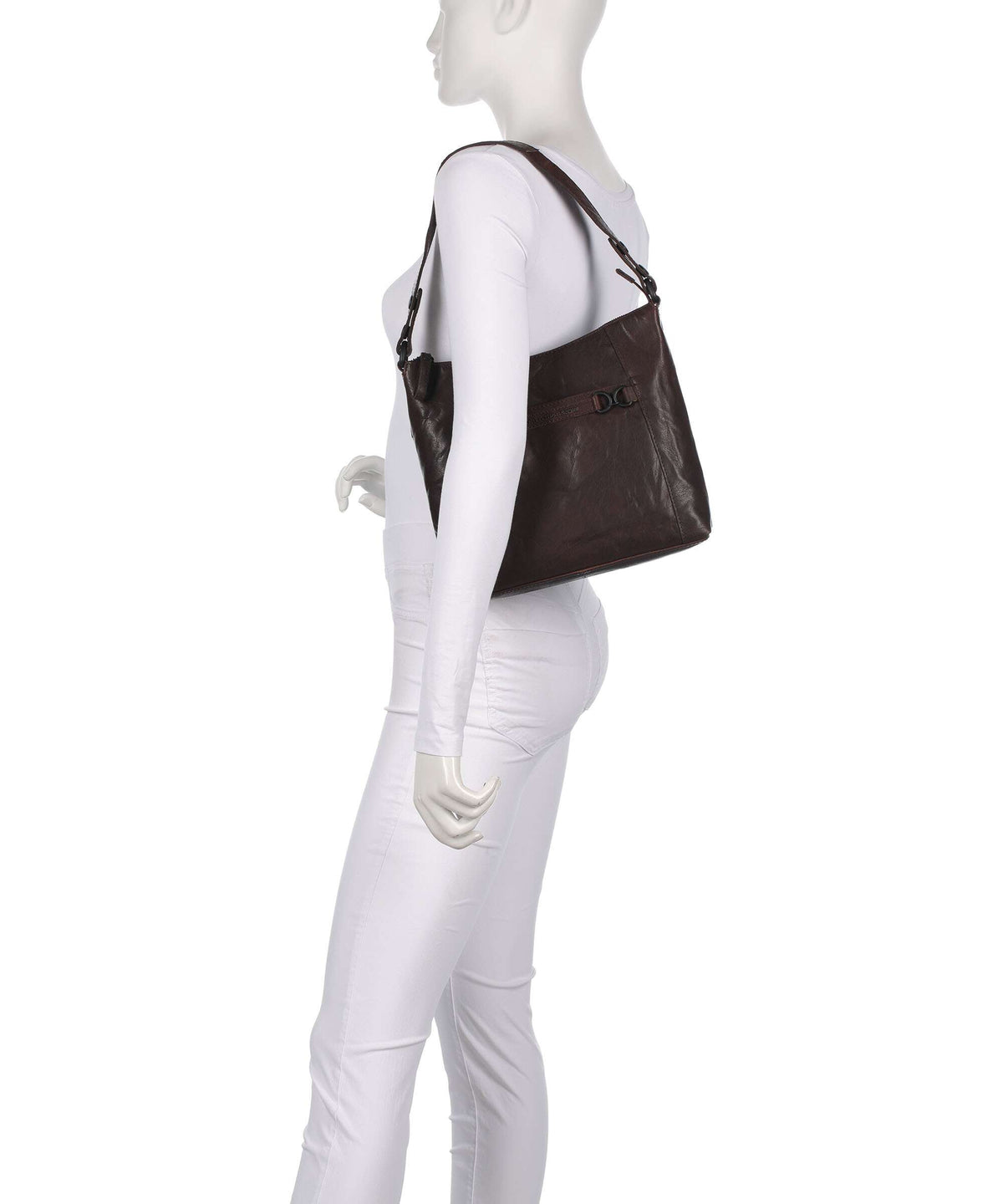Spikes & Sparrow Bronco Delphie Hobo bag dark brown