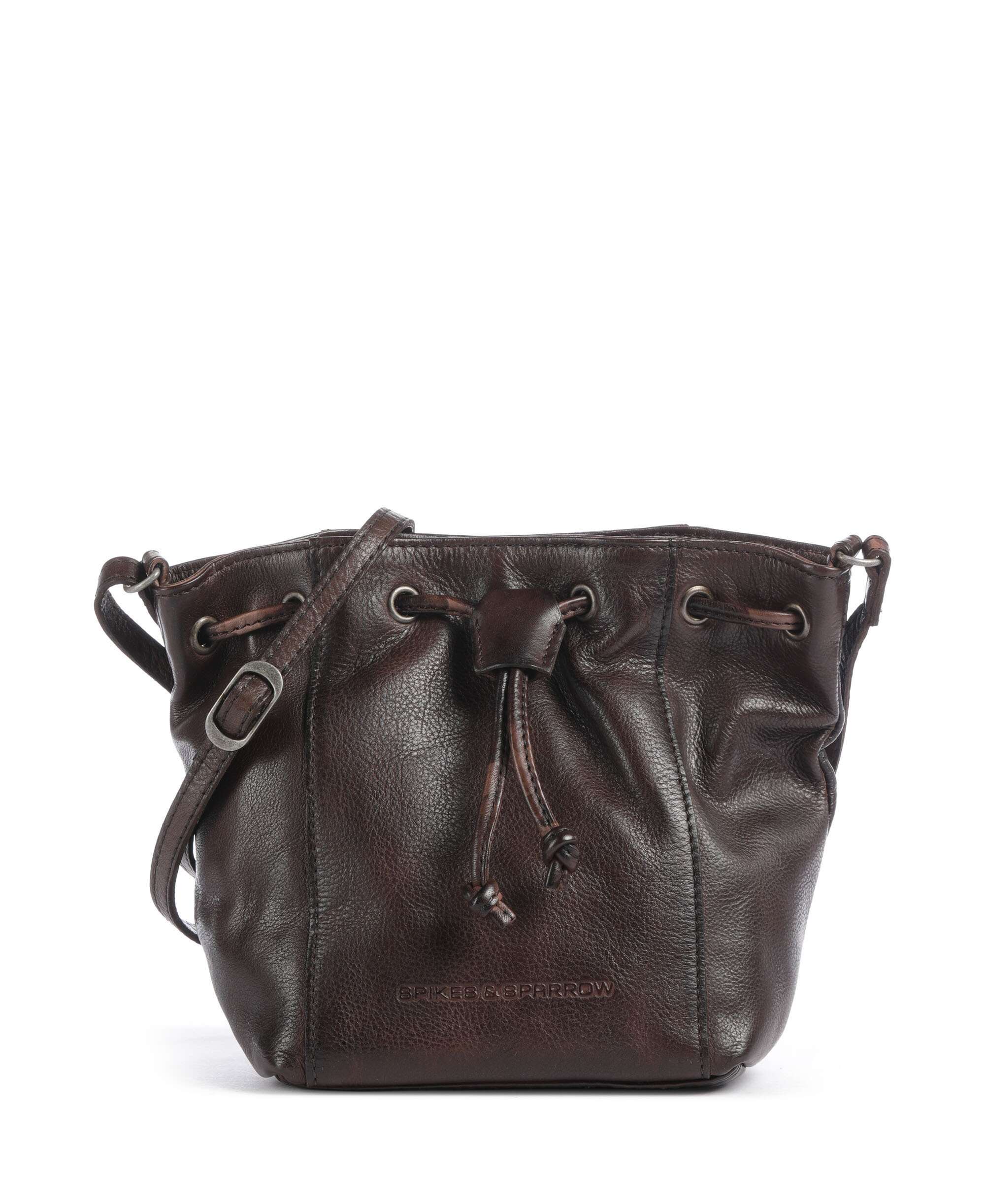 Spikes & Sparrow Apache Nancy Bucket bag dark brown